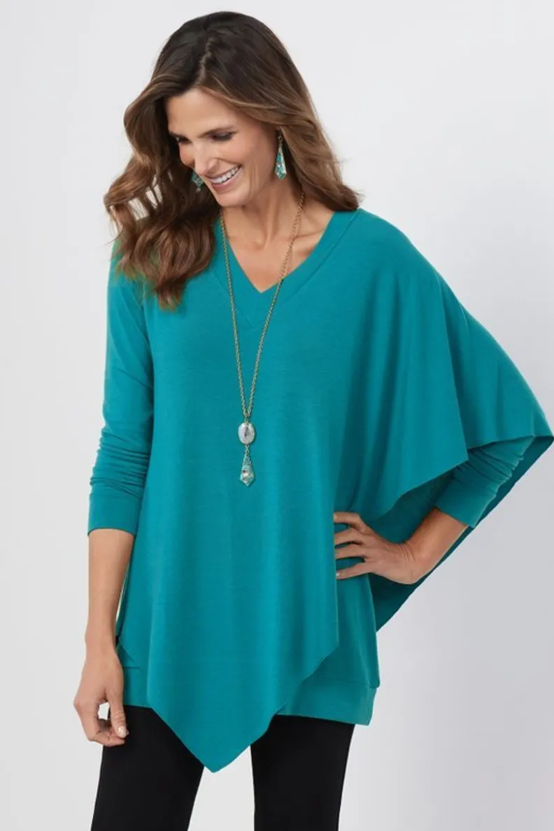 Elegante Túnica Madeline I de Soft Surroundings - Conjunto Versátil con Leggings para Looks Cómodos y Estilosos