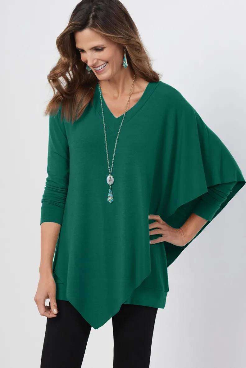 Elegante Túnica Madeline I de Soft Surroundings - Conjunto Versátil con Leggings para Looks Cómodos y Estilosos