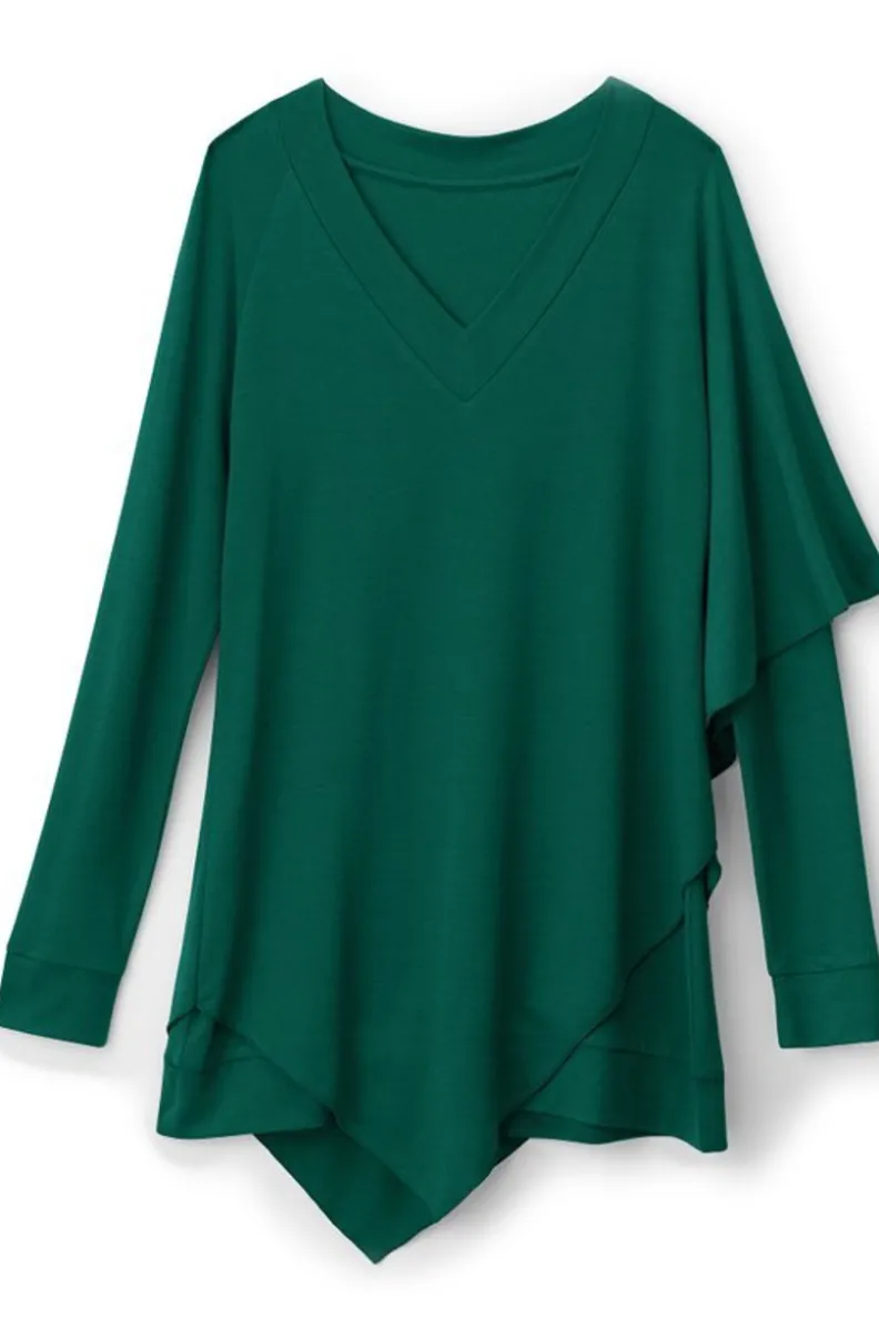 Elegante Túnica Madeline I de Soft Surroundings - Conjunto Versátil con Leggings para Looks Cómodos y Estilosos