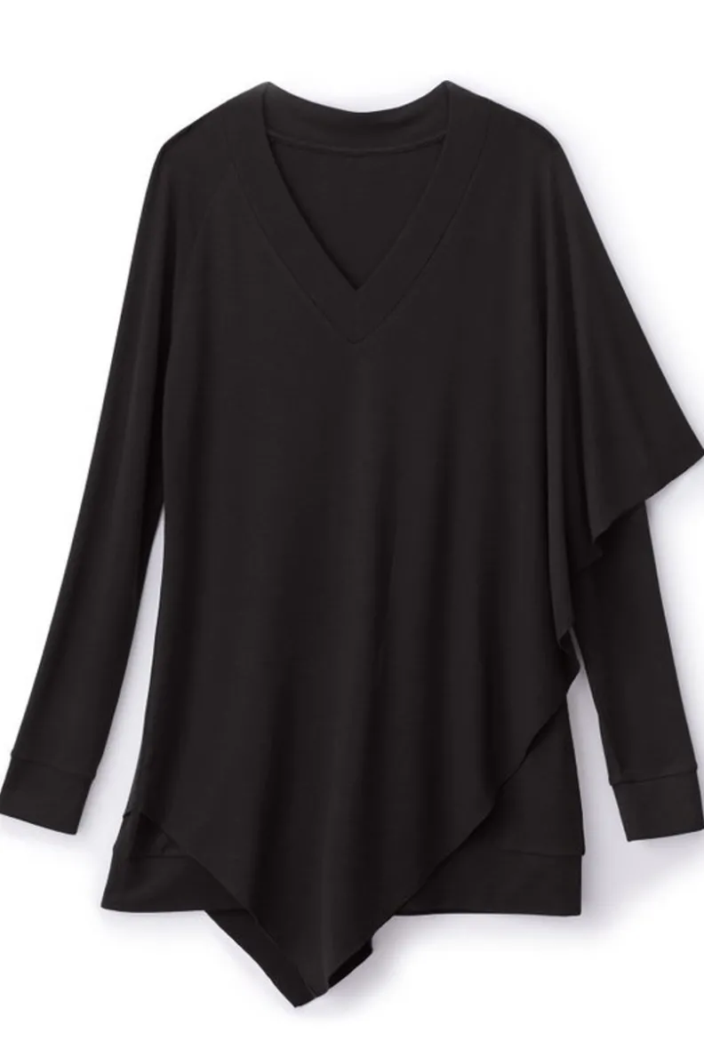 Elegante Túnica Madeline I de Soft Surroundings - Conjunto Versátil con Leggings para Looks Cómodos y Estilosos