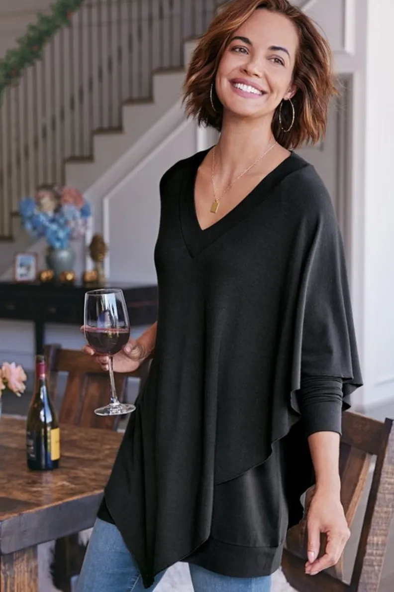 Elegante Túnica Madeline I de Soft Surroundings - Conjunto Versátil con Leggings para Looks Cómodos y Estilosos