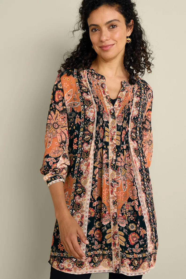Blusas y Túnicas Versátiles - Conjunto Makara con Top Estiloso y Camiseta Cómoda de Soft Surroundings