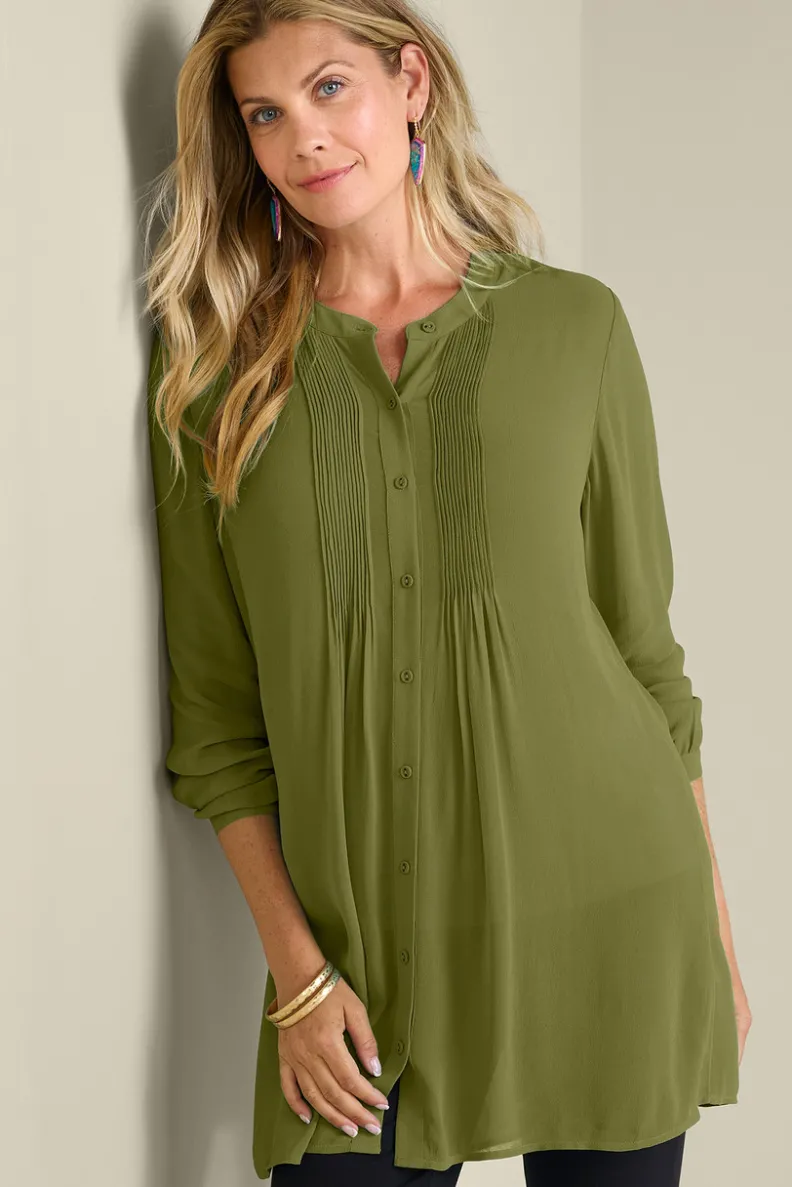 Blusas y Túnicas Versátiles - Conjunto Makara con Top Estiloso y Camiseta Cómoda de Soft Surroundings