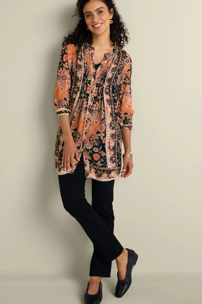 Blusas y Túnicas Versátiles - Conjunto Makara con Top Estiloso y Camiseta Cómoda de Soft Surroundings