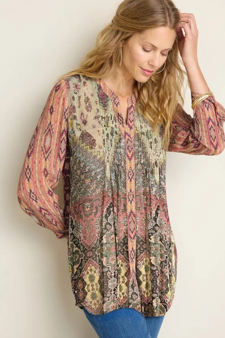 Blusas y Túnicas Versátiles - Conjunto Makara con Top Estiloso y Camiseta Cómoda de Soft Surroundings