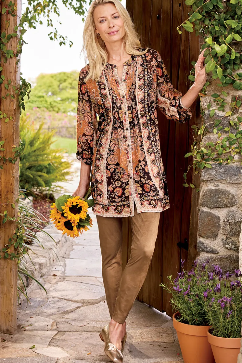Blusas y Túnicas Versátiles - Conjunto Makara con Top Estiloso y Camiseta Cómoda de Soft Surroundings