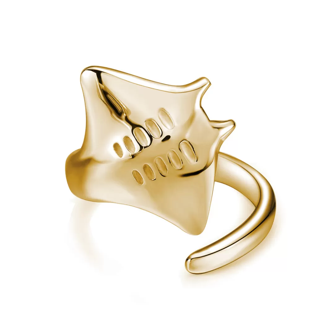 Anillo Elegante Inspirado en Mantarrayas - Colección Exclusiva Atolea Joyería | Envíos Rápidos Worldwide