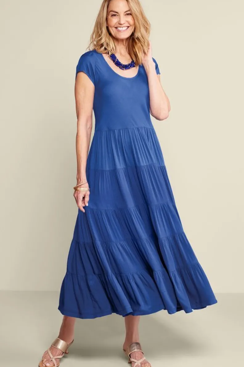 Vestido Mariana de Soft Surroundings - Elegancia Boho con Tejido Fluido y Detalles Artesanales
