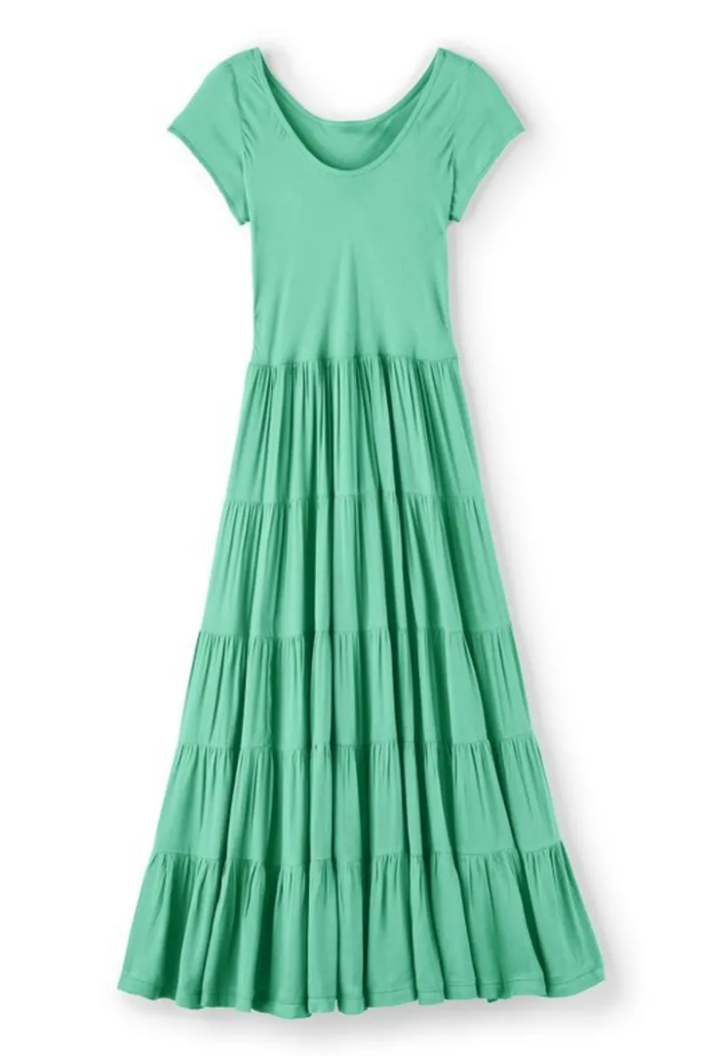 Vestido Mariana de Soft Surroundings - Elegancia Boho con Tejido Fluido y Detalles Artesanales