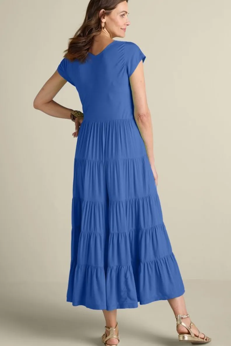 Vestido Mariana de Soft Surroundings - Elegancia Boho con Tejido Fluido y Detalles Artesanales
