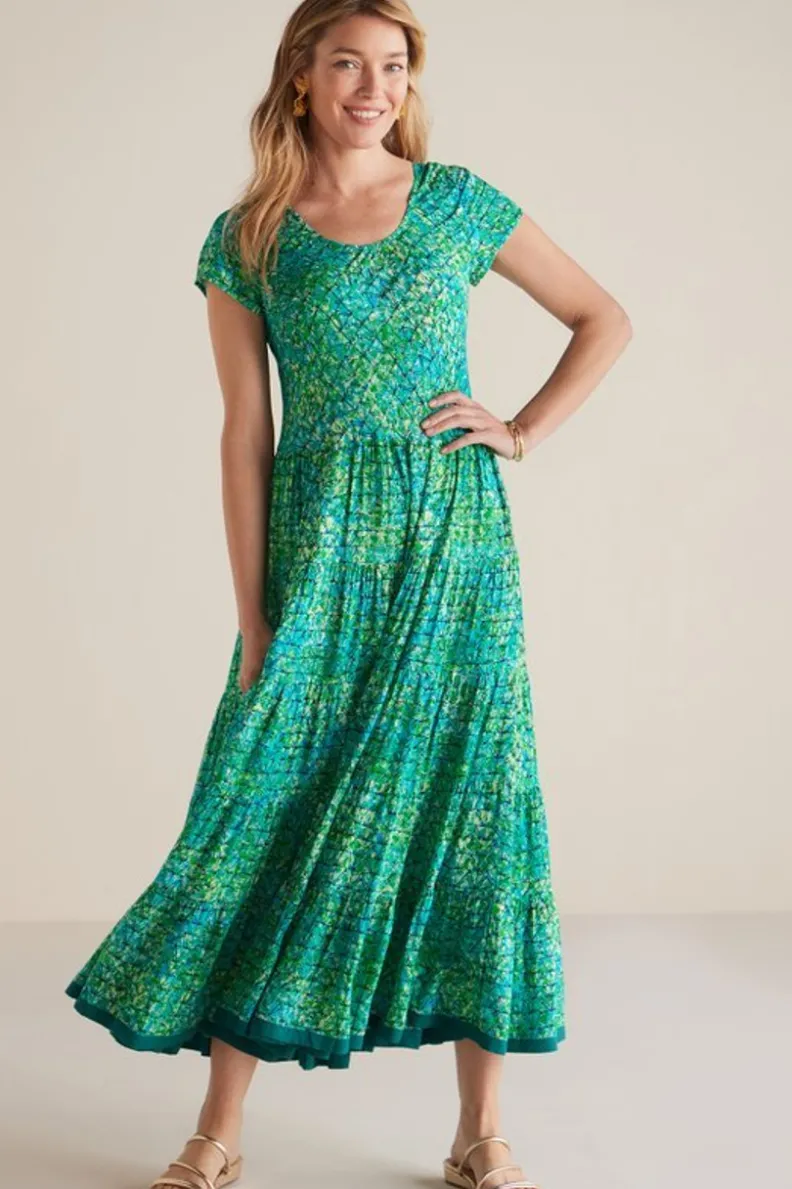Vestido Mariana de Soft Surroundings - Elegancia Boho con Tejido Fluido y Detalles Artesanales