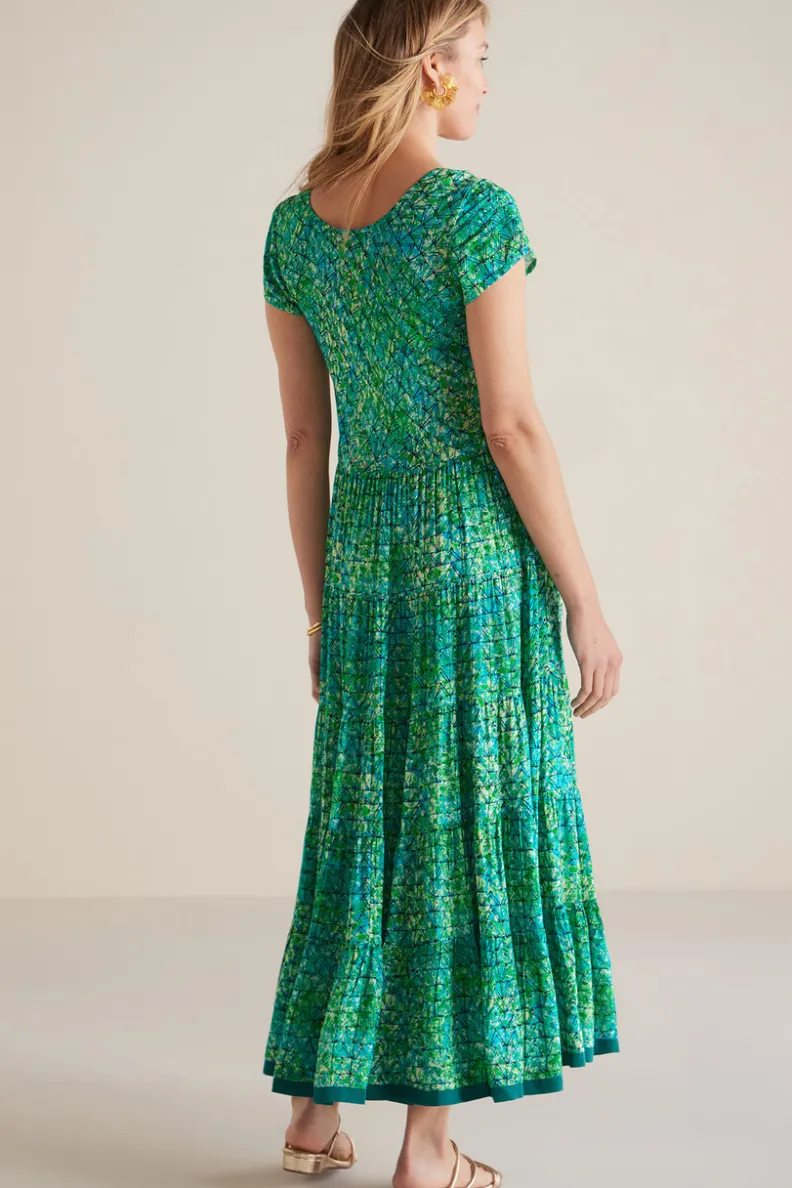 Vestido Mariana de Soft Surroundings - Elegancia Boho con Tejido Fluido y Detalles Artesanales