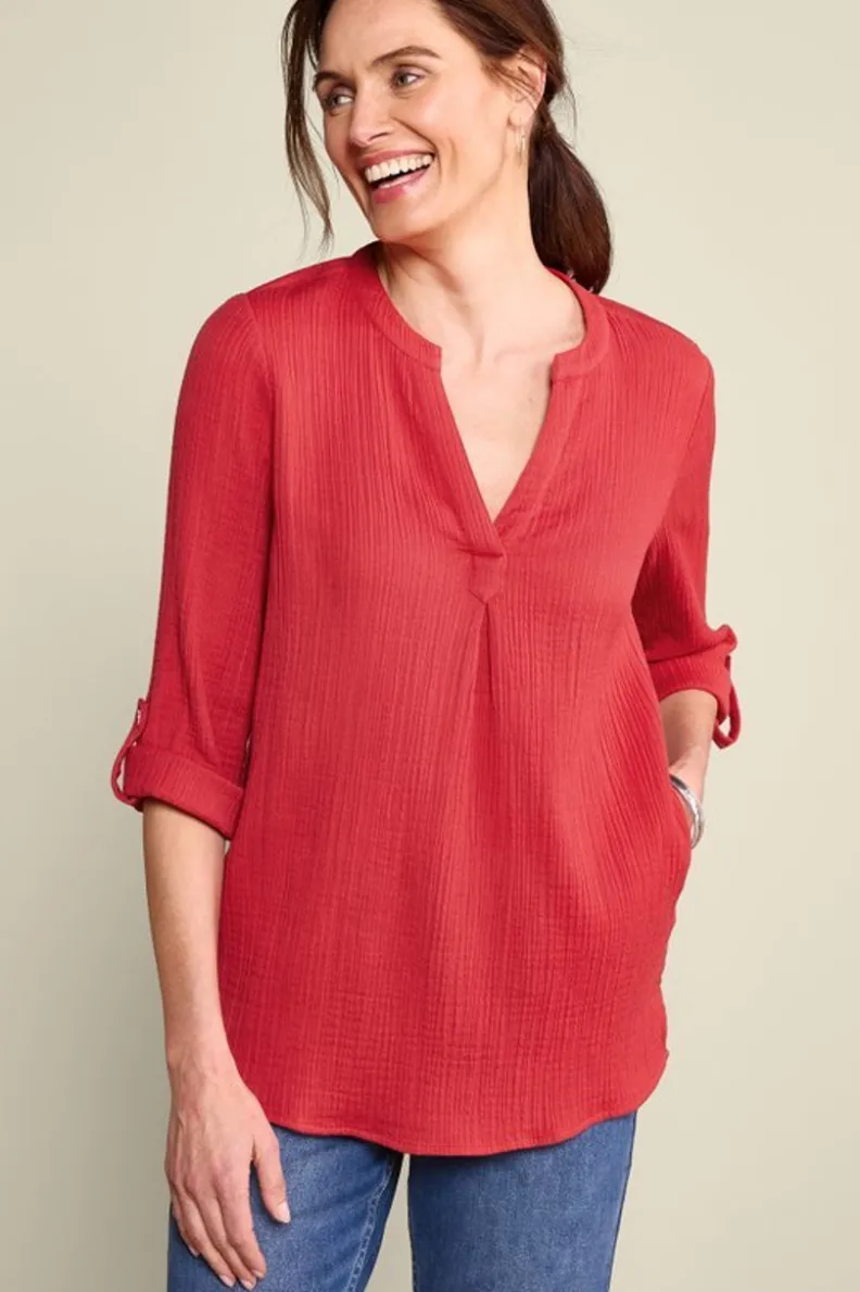 Túnica Transpirable Marley con Leggings Cómodos - Conjunto Casual de Soft Surroundings en Tejido Liviano