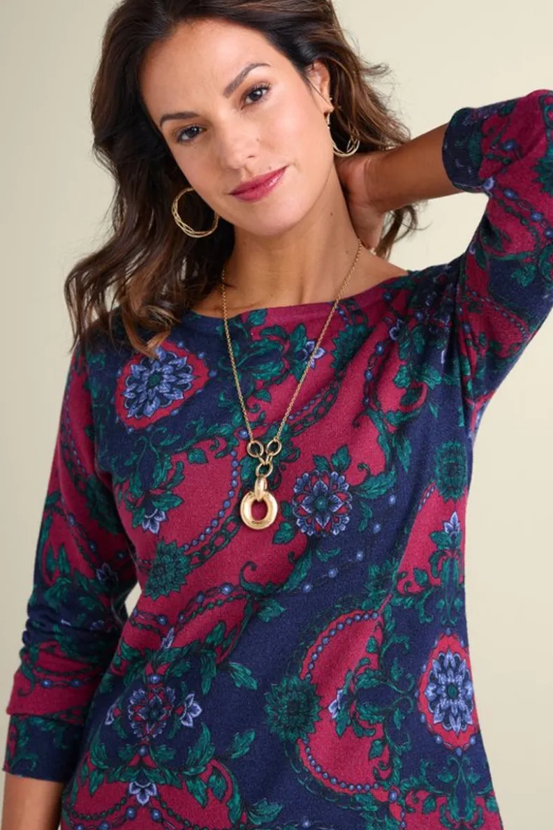 Suéteres y Cárdigans Acogedores: Túnica Marlyn de Soft Surroundings - Diseño Versátil con Toque Elegante