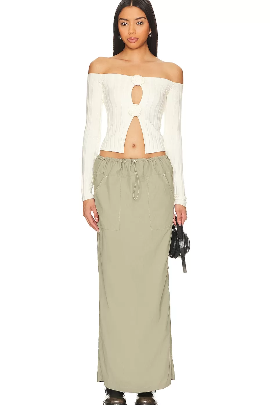 Falda Larga Marni de Estilo Bohemio - Diseño Exclusivo Lovers + Friends para Looks Versátiles