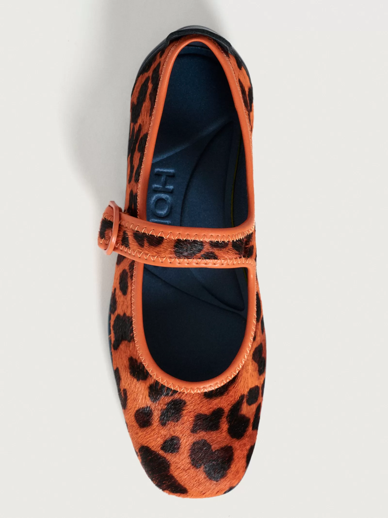 Zapatos Planos Mujer HOFF Mary Jane Scala - Estampado Animal en Naranja | Estilo Casual con Toque Salvaje