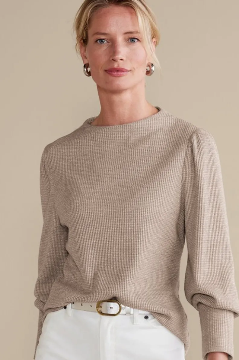 Jersey acanalado Melina: comodidad en tejido suave de Soft Surroundings