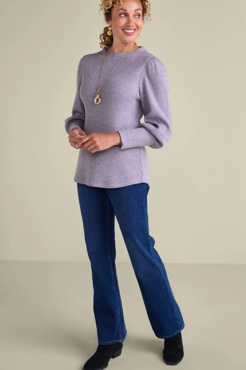 Jersey acanalado Melina: comodidad en tejido suave de Soft Surroundings