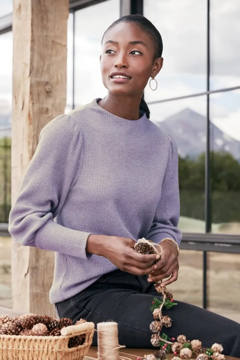 Jersey acanalado Melina: comodidad en tejido suave de Soft Surroundings