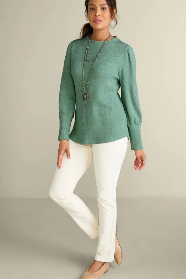 Jersey acanalado Melina: comodidad en tejido suave de Soft Surroundings