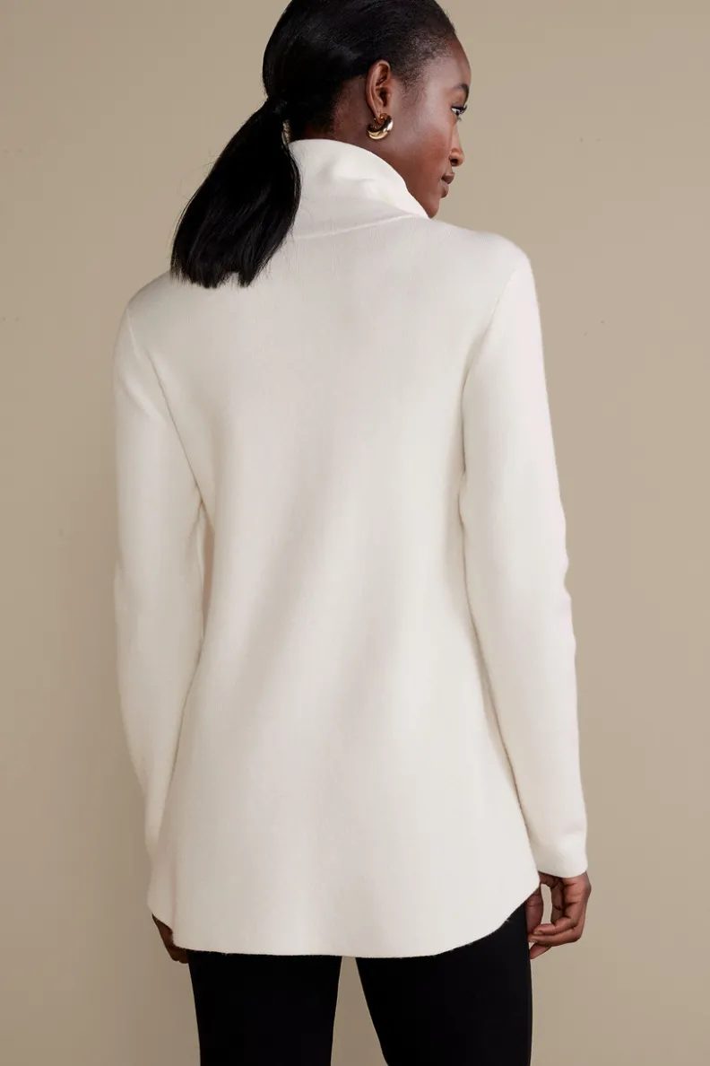 Chaqueta Cardigán Meria con Cremallera - Soft Surroundings | Suéteres y Abrigos Cálidos