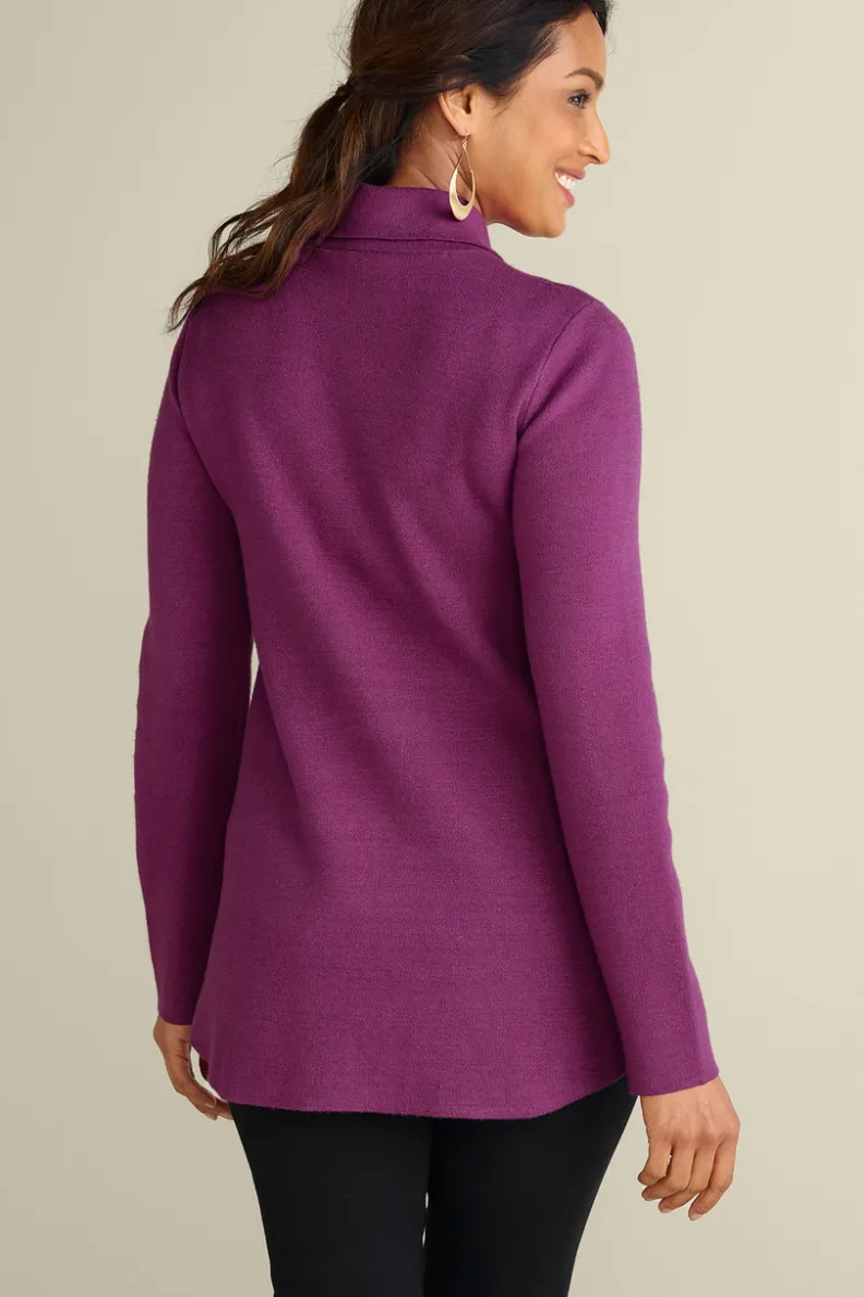 Chaqueta Cardigán Meria con Cremallera - Soft Surroundings | Suéteres y Abrigos Cálidos