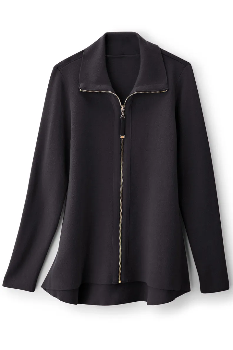 Chaqueta Cardigán Meria con Cremallera - Soft Surroundings | Suéteres y Abrigos Cálidos