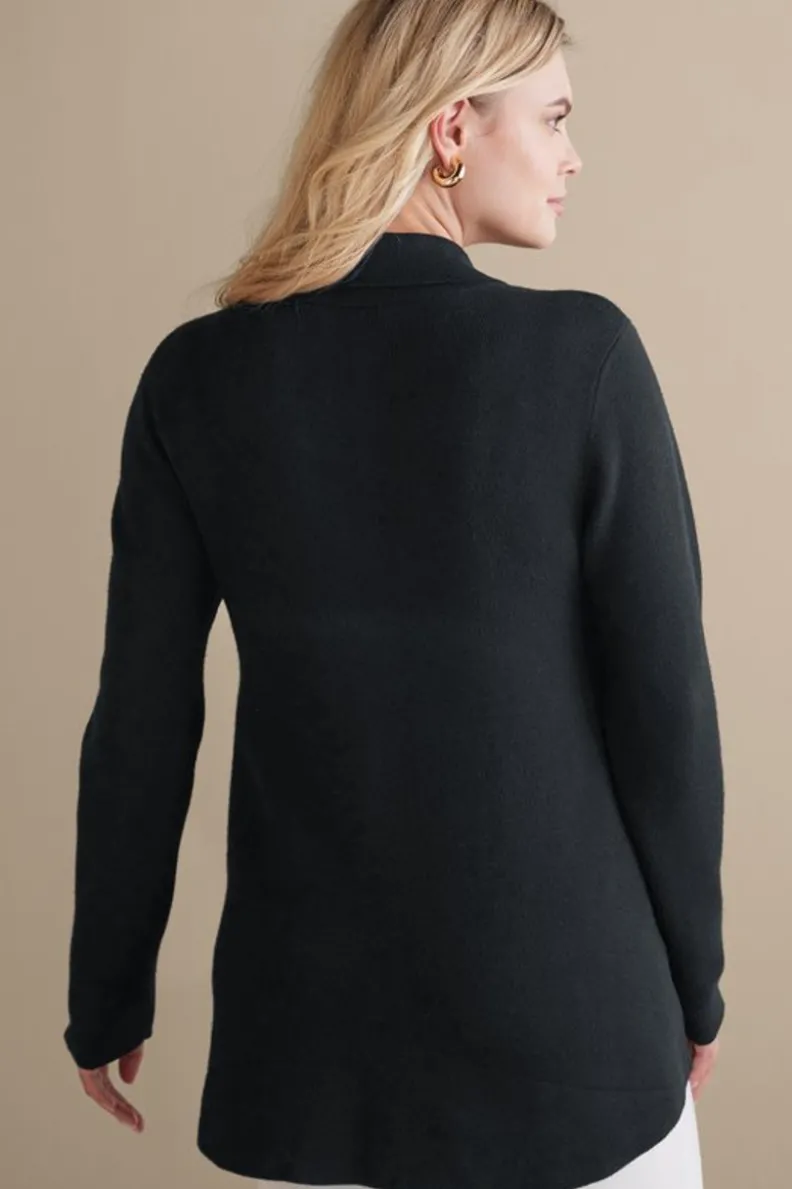 Chaqueta Cardigán Meria con Cremallera - Soft Surroundings | Suéteres y Abrigos Cálidos