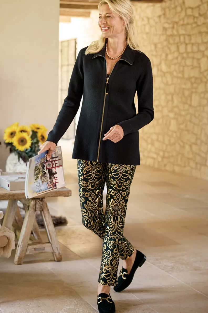 Chaqueta Cardigán Meria con Cremallera - Soft Surroundings | Suéteres y Abrigos Cálidos