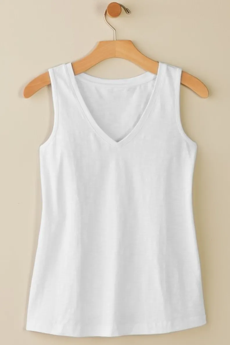 Camiseta Mistral de Algodón Supima Tejido Slub en Tonalidad Rosa Pavoreal - Soft Surroundings