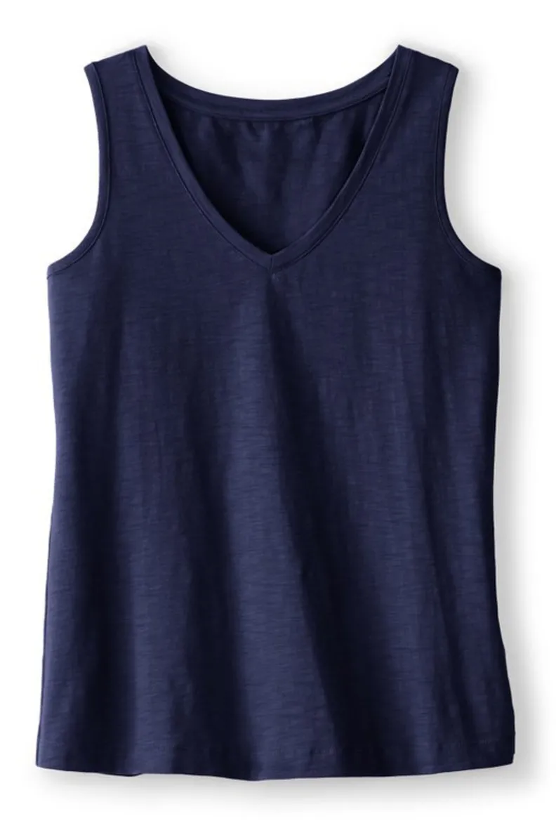 Camiseta Mistral de Algodón Supima Tejido Slub en Tonalidad Rosa Pavoreal - Soft Surroundings