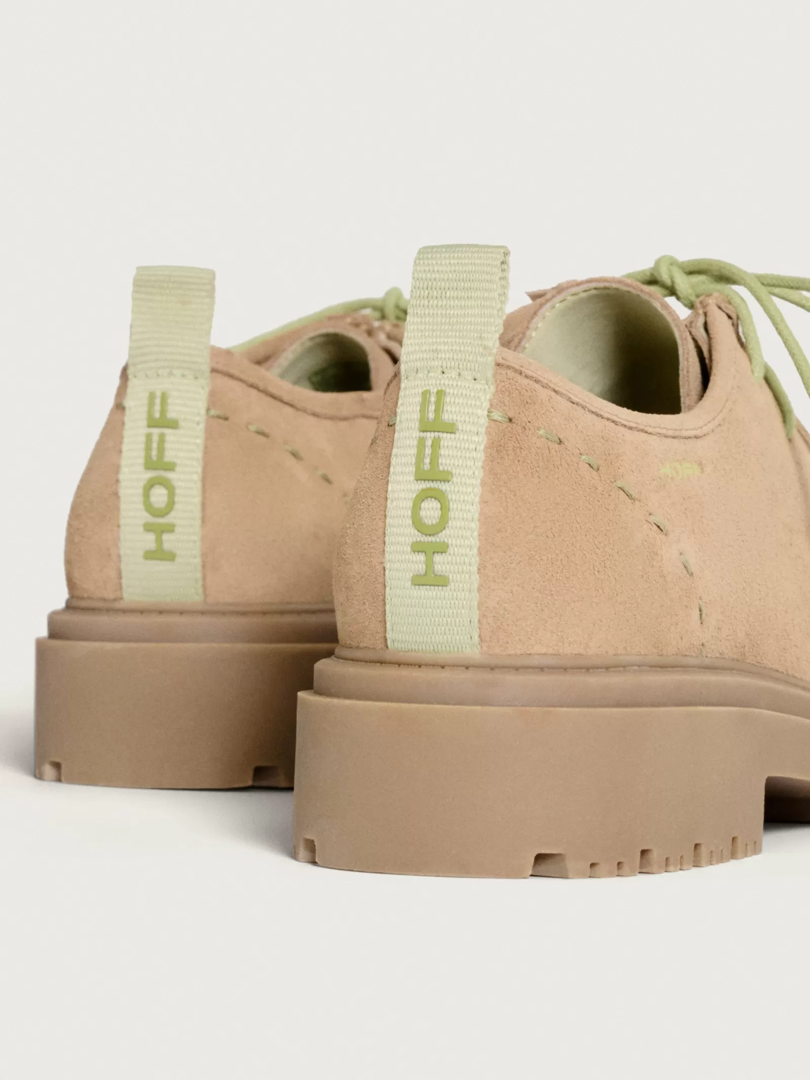 Mocasines Confort Hoff para Mujer - Estilo Minimalista en Taupe, Zapatos Planos con Diseño Liviano