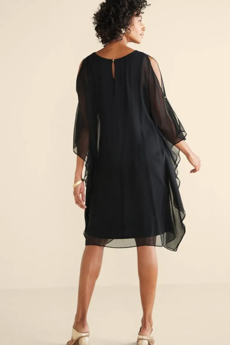 Vestido Morlaix en seda negra - Elegancia suave para tu guardarropa 

(Alternativa 1: Vestido fluido de seda Morlaix en ébano - Sofisticación Soft Surroundings) 

(Alternativa 2: Modelo Morlaix en seda noche - Detalles fluidos de Soft Surroundings)