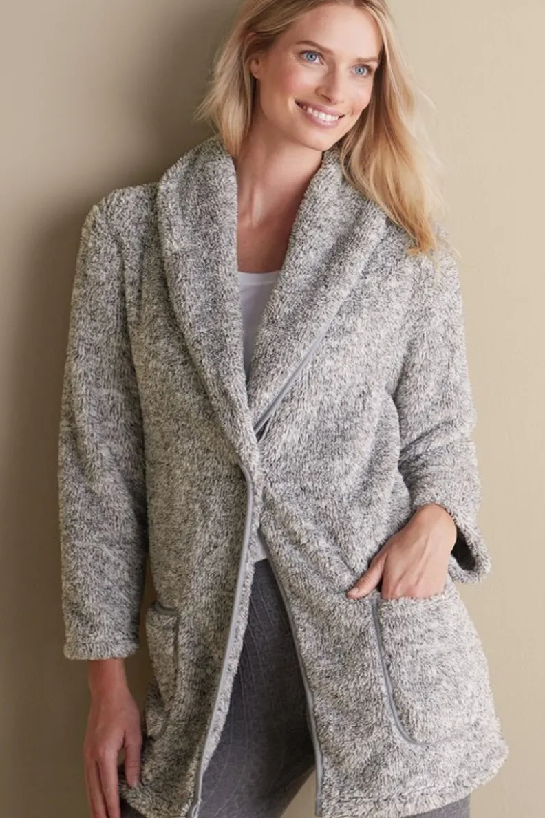 Abrigos y Chaquetas | Entornos Suaves - Cardigán Exquisito de Lujo, Abrigo de Punto Ultra Suave con Diseño Elegante para Mujer