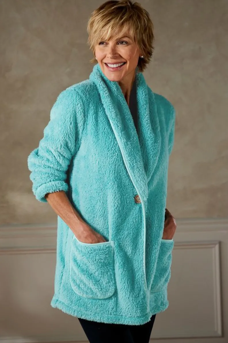 Abrigos y Chaquetas | Entornos Suaves - Cardigán Exquisito de Lujo, Abrigo de Punto Ultra Suave con Diseño Elegante para Mujer