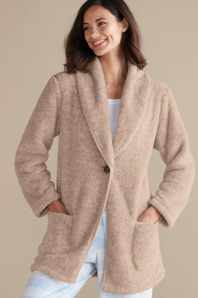 Abrigos y Chaquetas | Entornos Suaves - Cardigán Exquisito de Lujo, Abrigo de Punto Ultra Suave con Diseño Elegante para Mujer