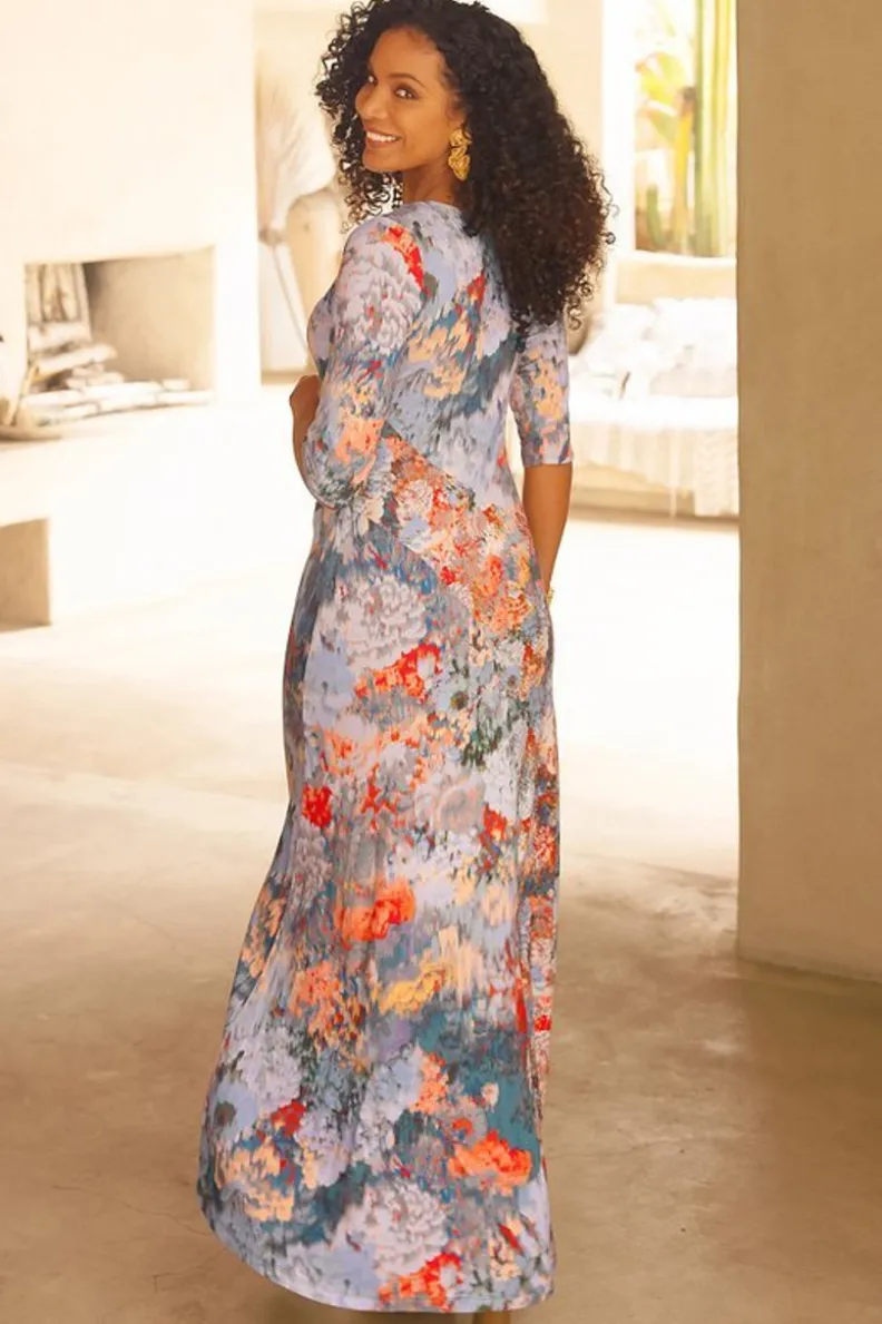 Vestido Nanette en Tonalidad Coral | Diseño Fresco con Detalles Flotantes | Colección Soft Surroundings para Estilos Boho-Chic