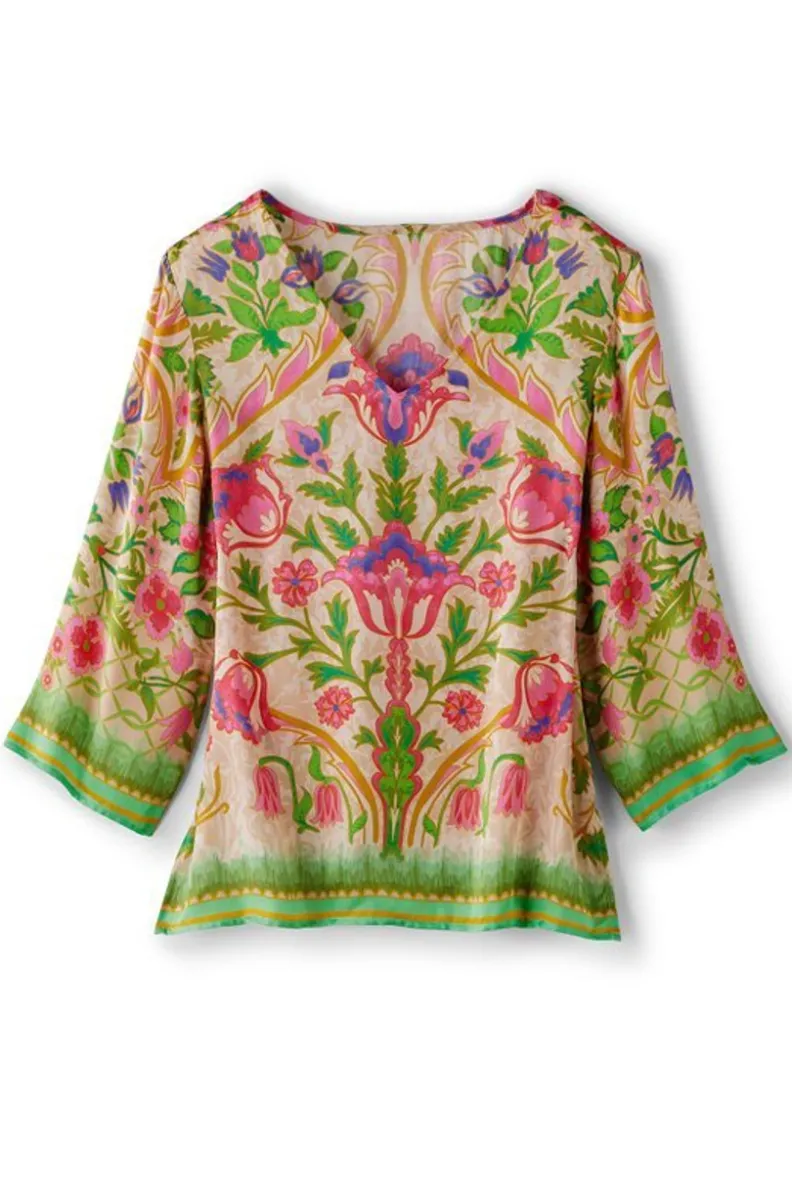 Blusa Neriah con Pañuelo Kyra - Conjunto Suave para Look Versátil de Soft Surroundings