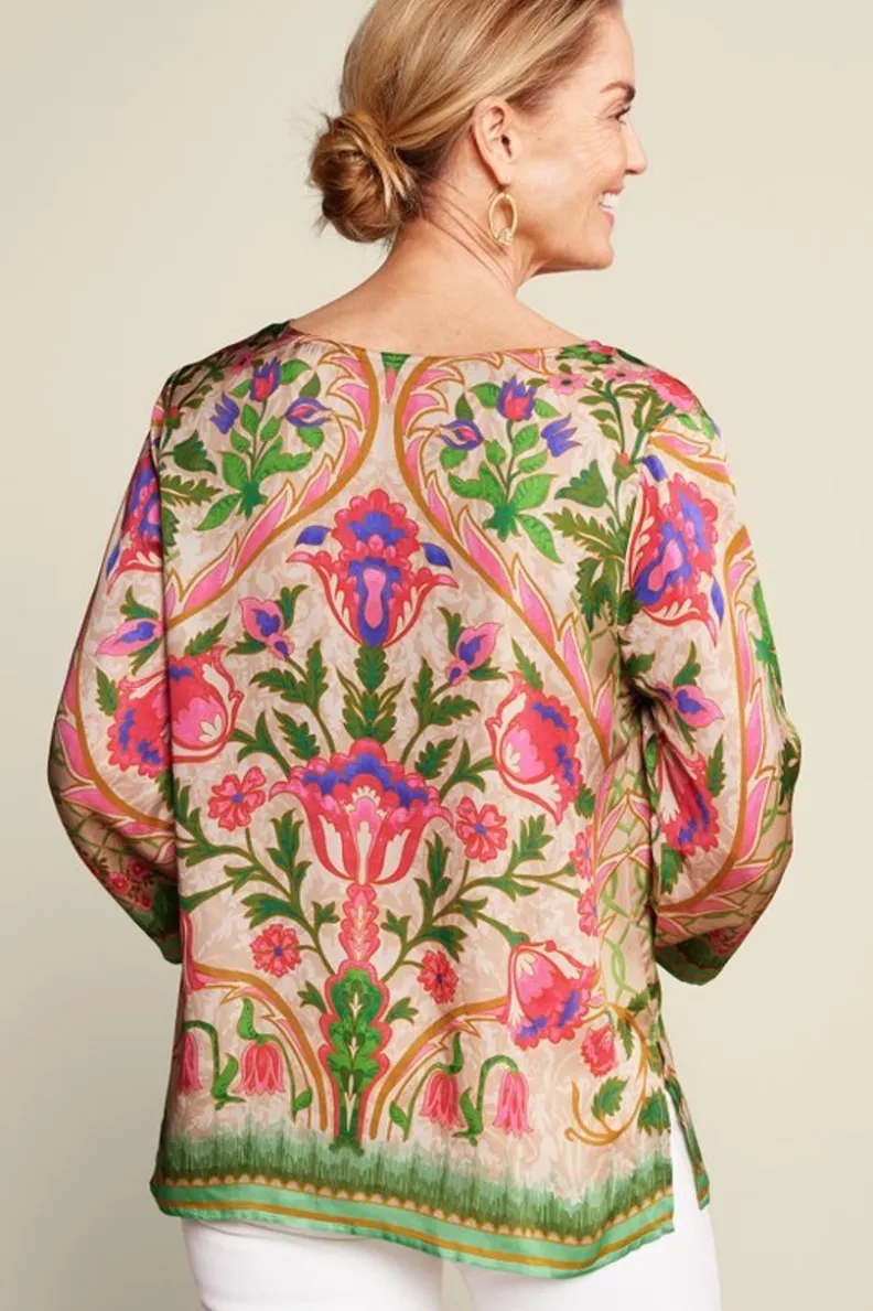 Blusa Neriah con Pañuelo Kyra - Conjunto Suave para Look Versátil de Soft Surroundings