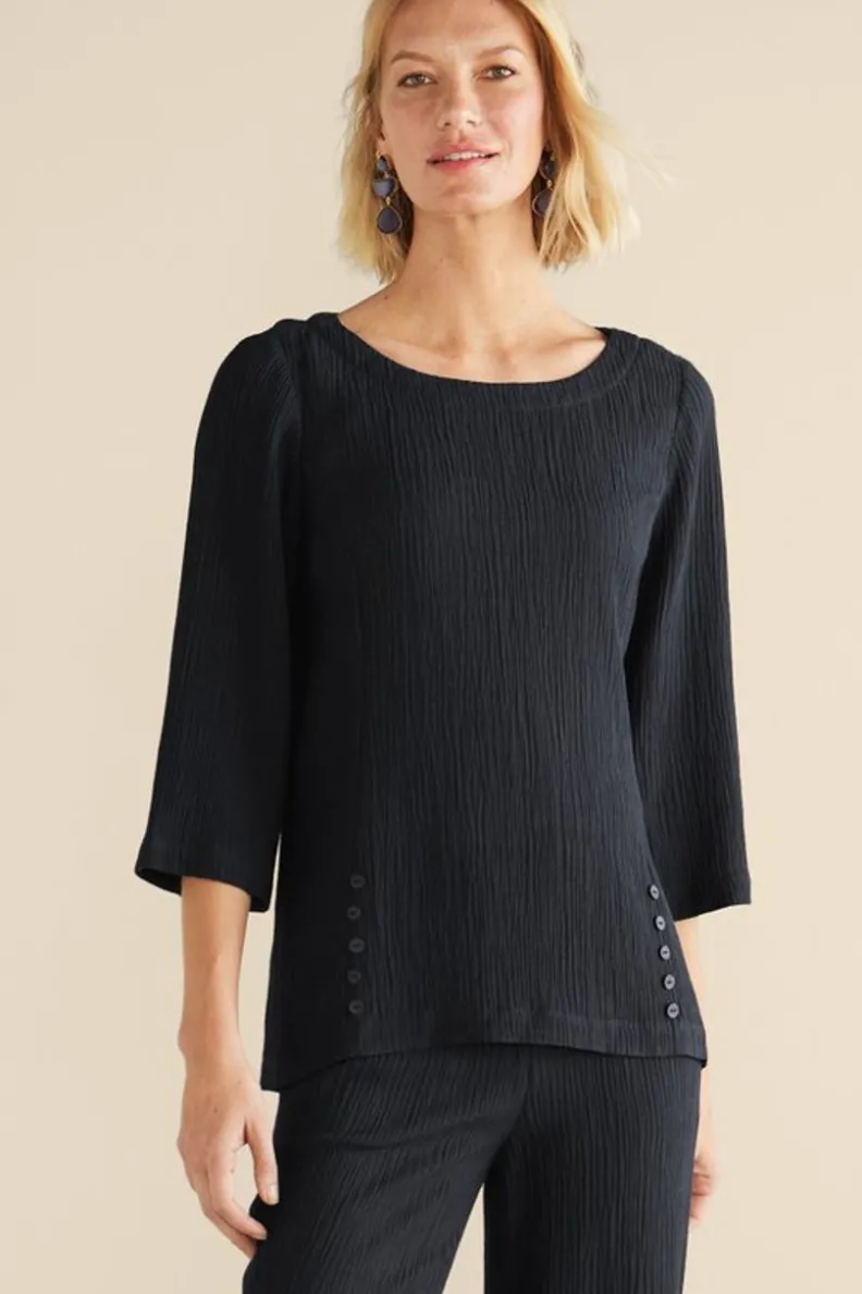 Elegante Túnica Oceo en Gasas Suaves - Conjuntos de Blusas y Leggings para Estilo Cómodo - Soft Surroundings