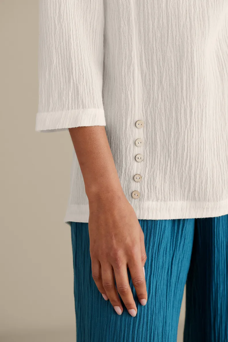 Elegante Túnica Oceo en Gasas Suaves - Conjuntos de Blusas y Leggings para Estilo Cómodo - Soft Surroundings