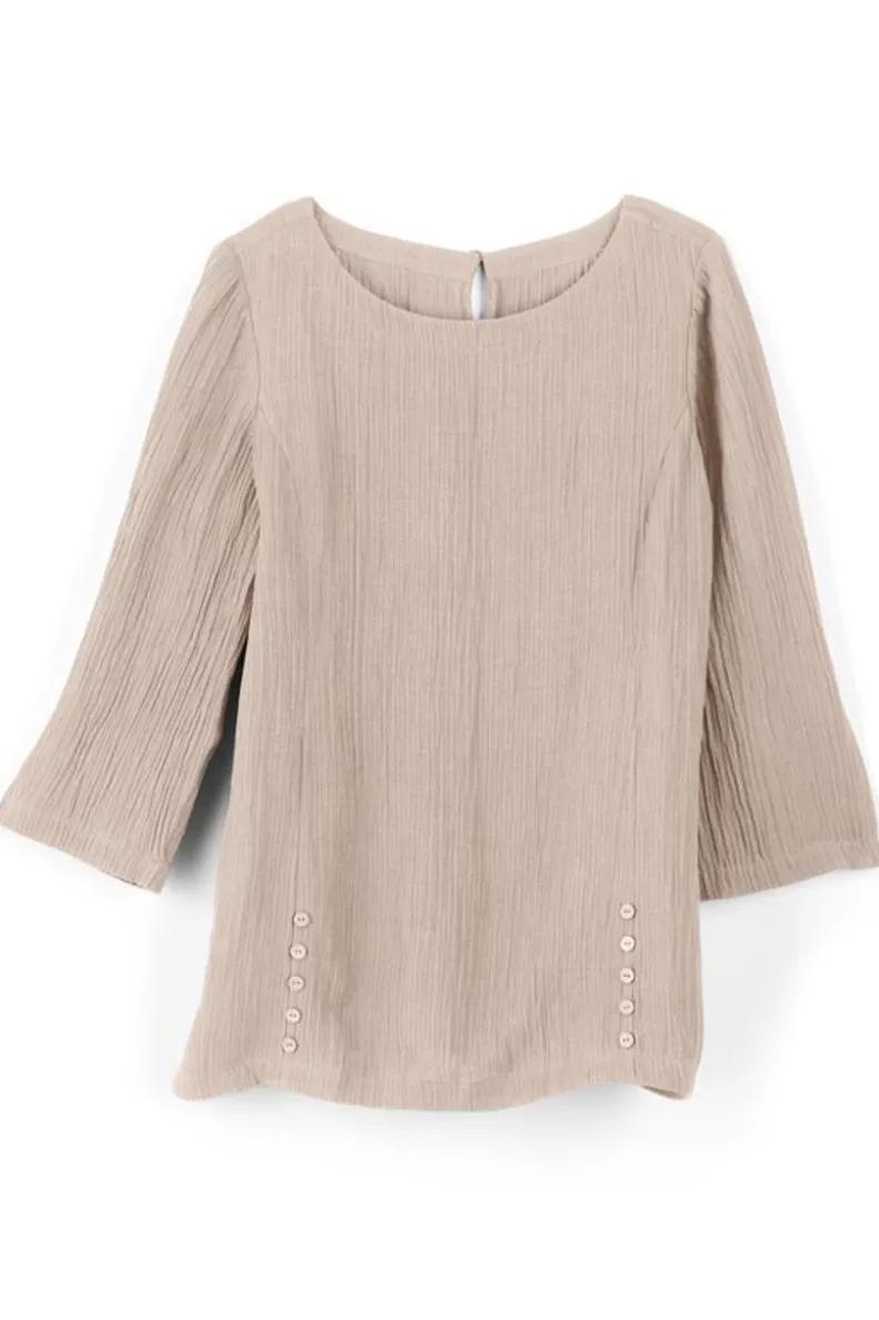 Elegante Túnica Oceo en Gasas Suaves - Conjuntos de Blusas y Leggings para Estilo Cómodo - Soft Surroundings