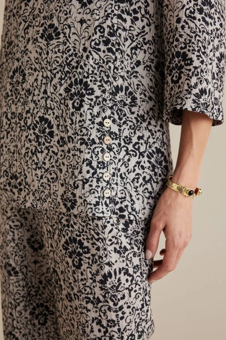 Elegante Túnica Oceo en Gasas Suaves - Conjuntos de Blusas y Leggings para Estilo Cómodo - Soft Surroundings