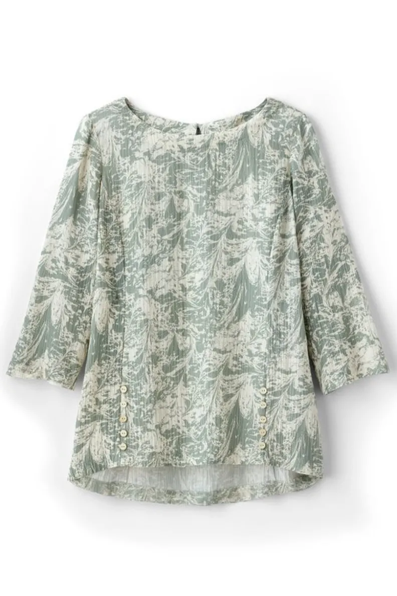 Elegante Túnica Oceo en Gasas Suaves - Conjuntos de Blusas y Leggings para Estilo Cómodo - Soft Surroundings