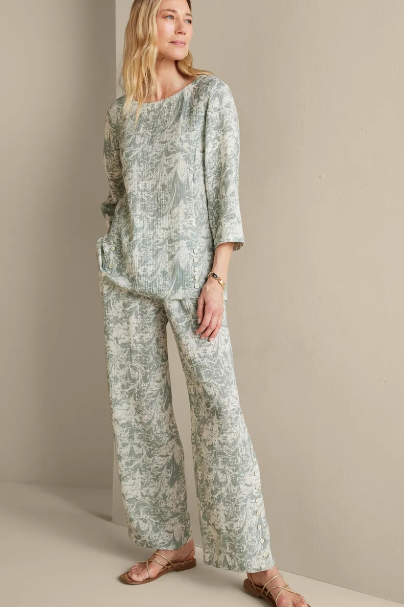 Elegante Túnica Oceo en Gasas Suaves - Conjuntos de Blusas y Leggings para Estilo Cómodo - Soft Surroundings