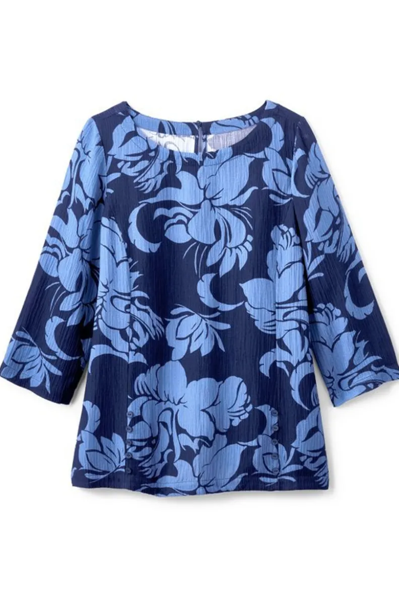 Elegante Túnica Oceo en Gasas Suaves - Conjuntos de Blusas y Leggings para Estilo Cómodo - Soft Surroundings
