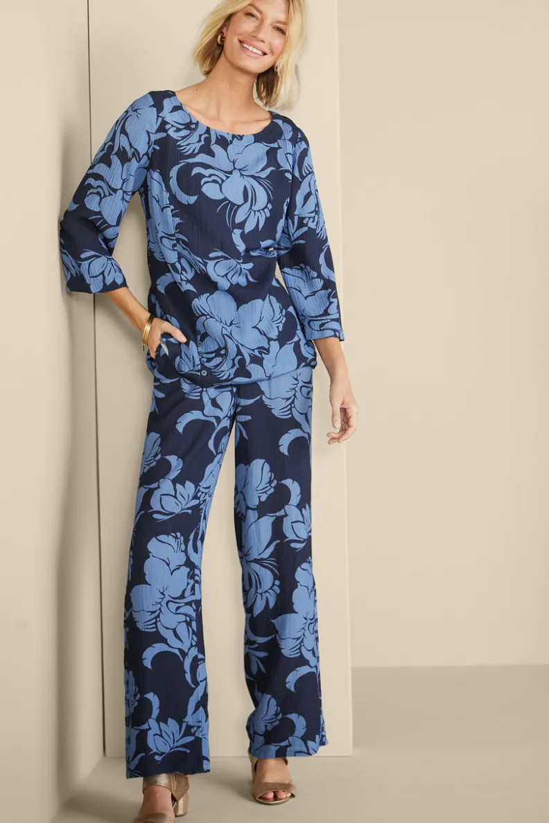 Elegante Túnica Oceo en Gasas Suaves - Conjuntos de Blusas y Leggings para Estilo Cómodo - Soft Surroundings