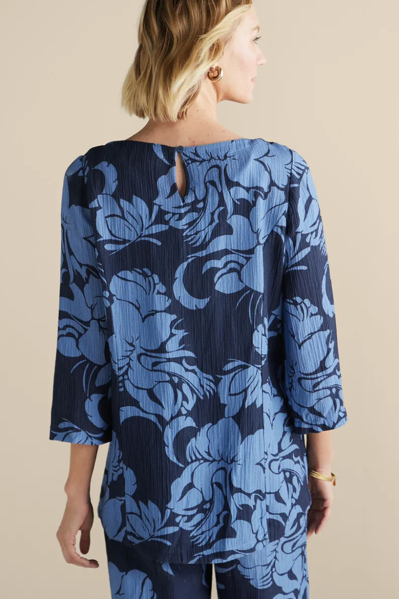 Elegante Túnica Oceo en Gasas Suaves - Conjuntos de Blusas y Leggings para Estilo Cómodo - Soft Surroundings