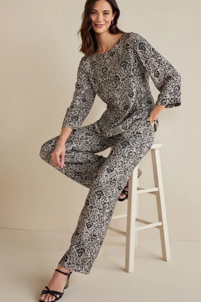 Elegante Túnica Oceo en Gasas Suaves - Conjuntos de Blusas y Leggings para Estilo Cómodo - Soft Surroundings