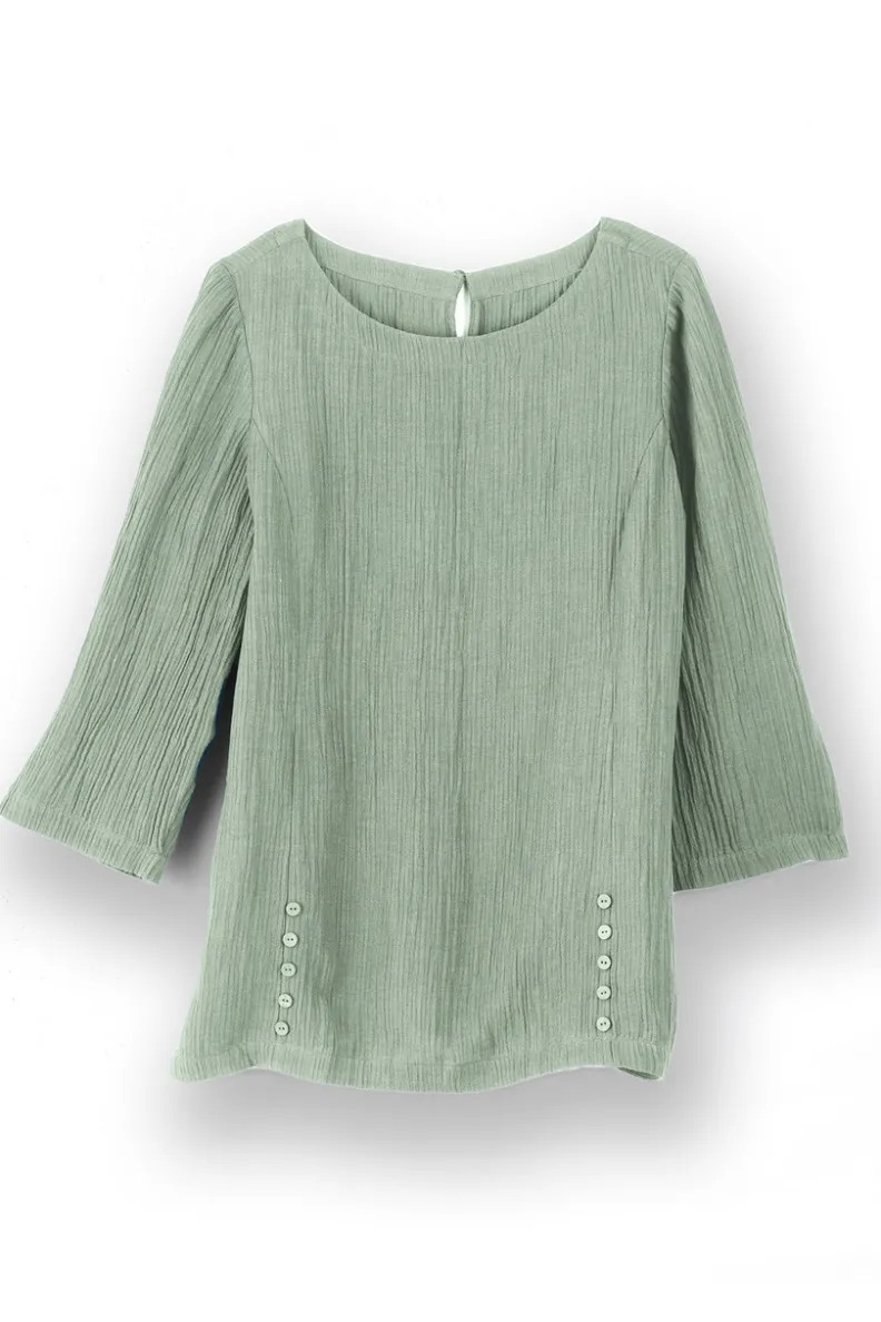 Elegante Túnica Oceo en Gasas Suaves - Conjuntos de Blusas y Leggings para Estilo Cómodo - Soft Surroundings